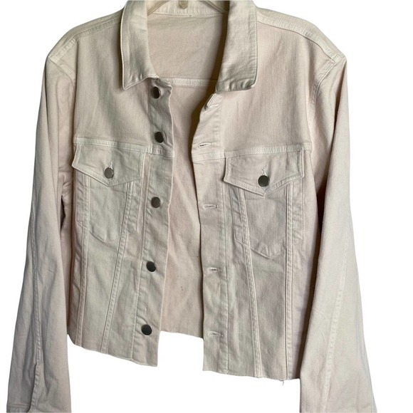 Rebel Wilson Raw Hem Cropped Jacket 1X - Picture 3 of 8